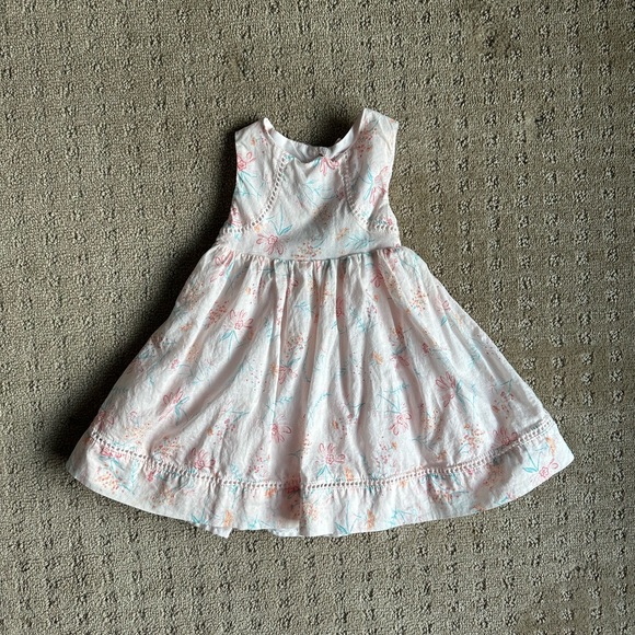 Tommy Bahama baby pink floral dress 12-18 months - Picture 3 of 6